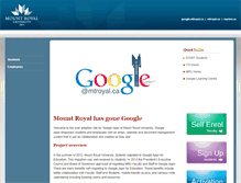 Tablet Screenshot of google.mtroyal.ca