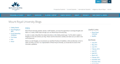 Desktop Screenshot of blogs.mtroyal.ca