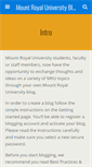 Mobile Screenshot of blogs.mtroyal.ca